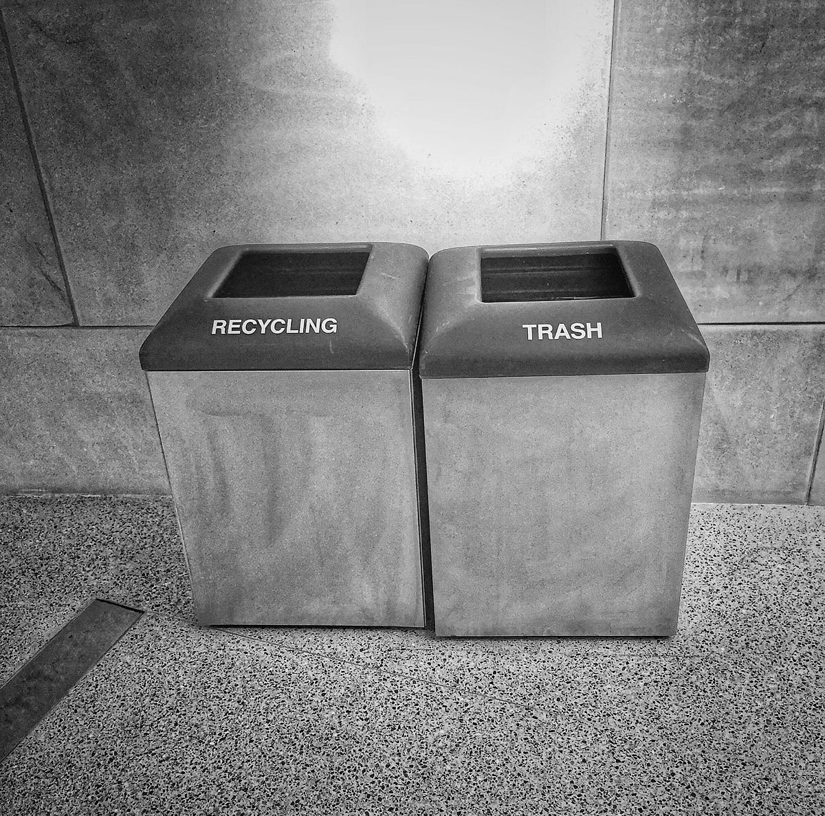 There are Two Kinds, Garbage Bins or Recycling Bins? by Joshua