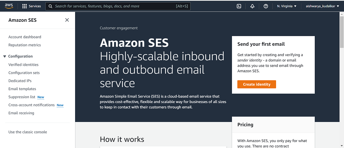 Amazon SES — Delivering HTML Based Email Notifications | by