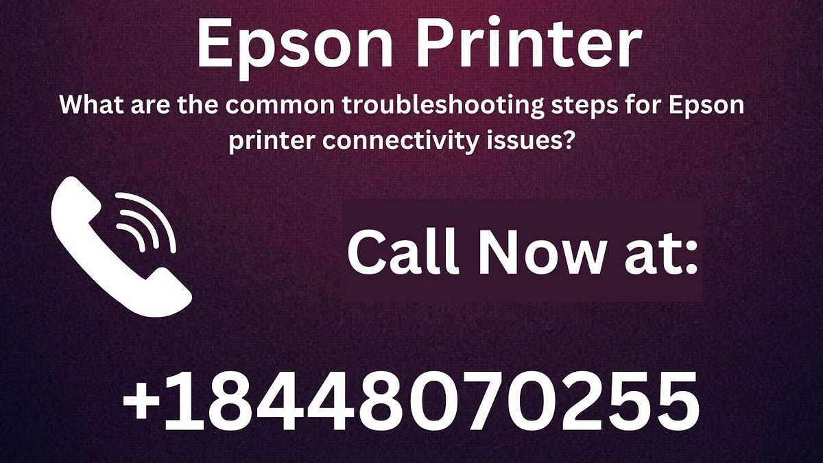 What are the common troubleshooting steps for Epson printer