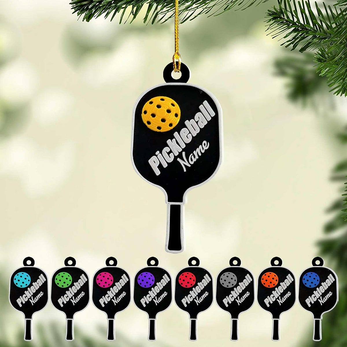 A Pickleball Ornament — Celebrate the Holidays with a Personalized Keepsake