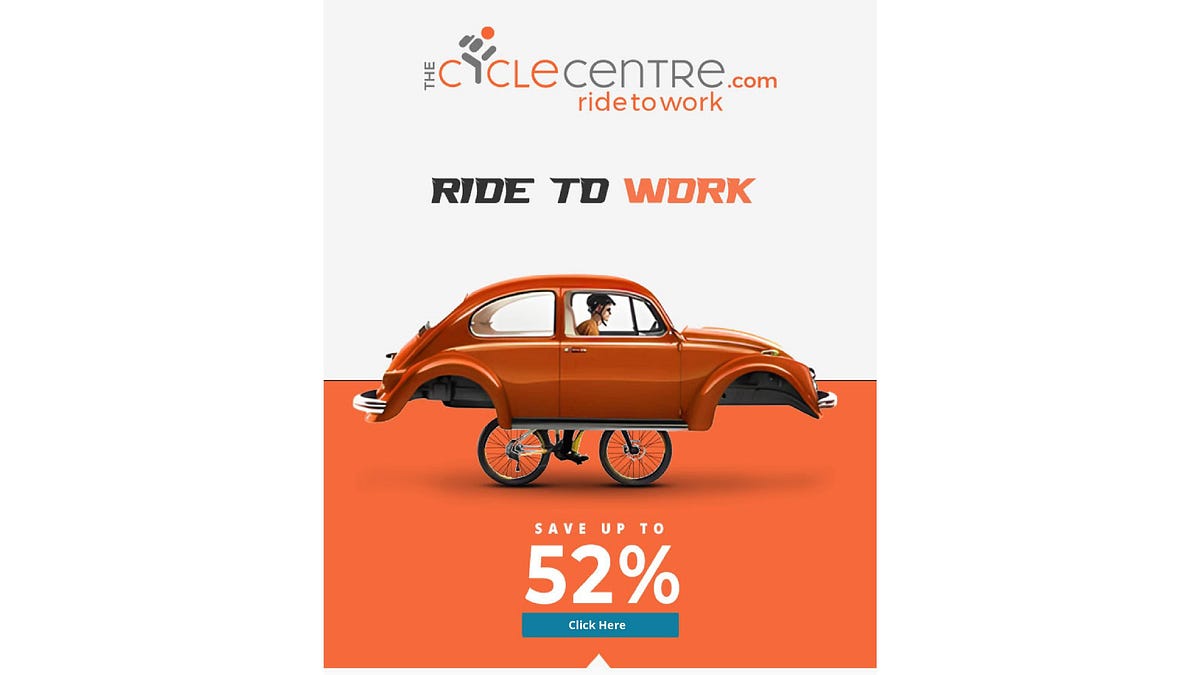 The ride to work scheme encourages employees to cycle to and from work