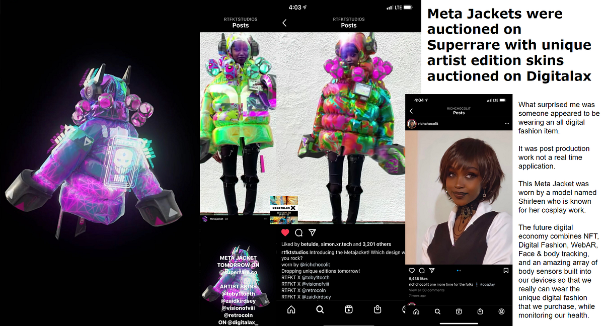 WebAR Wearable Digital Fashion NFT, Bio-Sensors, 3D DNN Shape ...