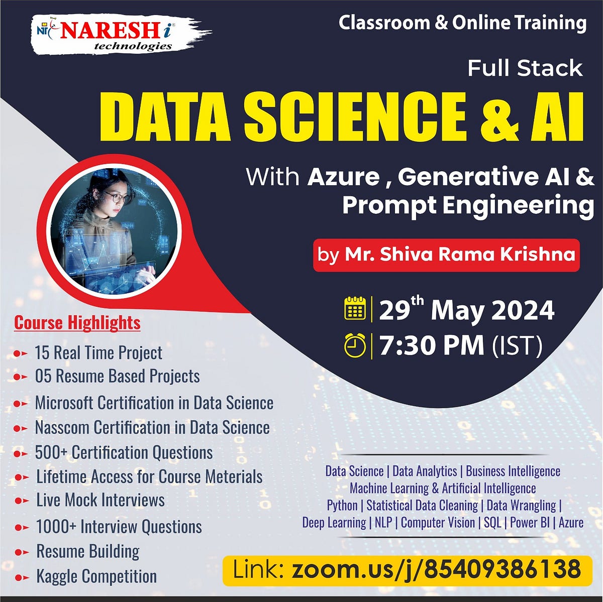 Full stack data science ai online training naresh it avinash nit