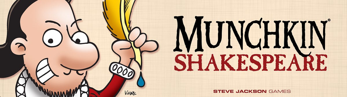 Munchkin Shakespeare – Gioco Di Carte In Italiano, Da 3 A 6 Giocatori, Per Serate Tra Amici