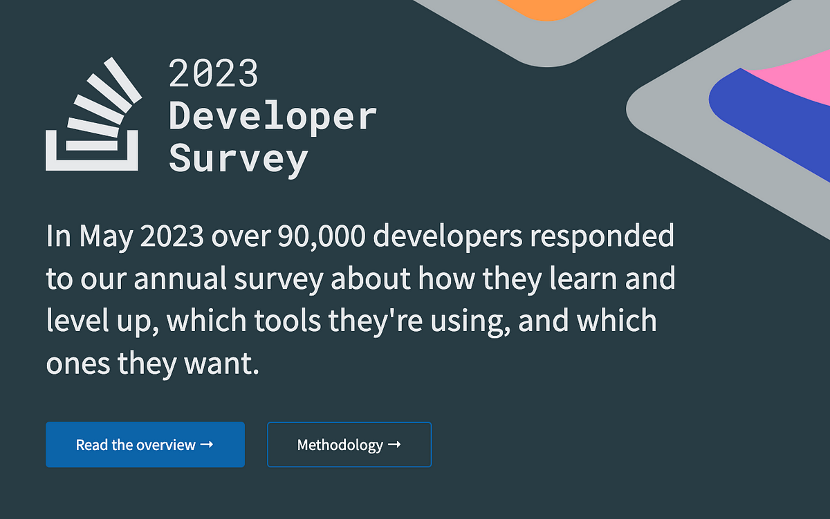 My summary for “Stack Overflow Developer Survey 2023” in the compact