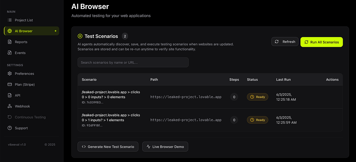Here\u2019s How to Test Your Vibe-Coded SaaS with VibeEval: A Beginner\u2019s Guide to Checklist Your App ...