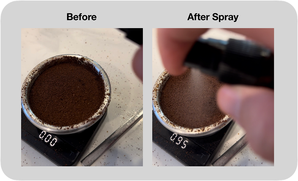 Spraying Water onto the Espresso Puck by Robert McKeon Aloe Medium