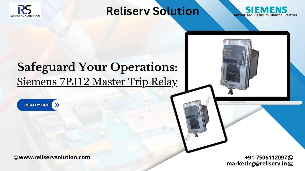 Safeguard Your Operations: Siemens 7PJ12 Master Trip Relay | by