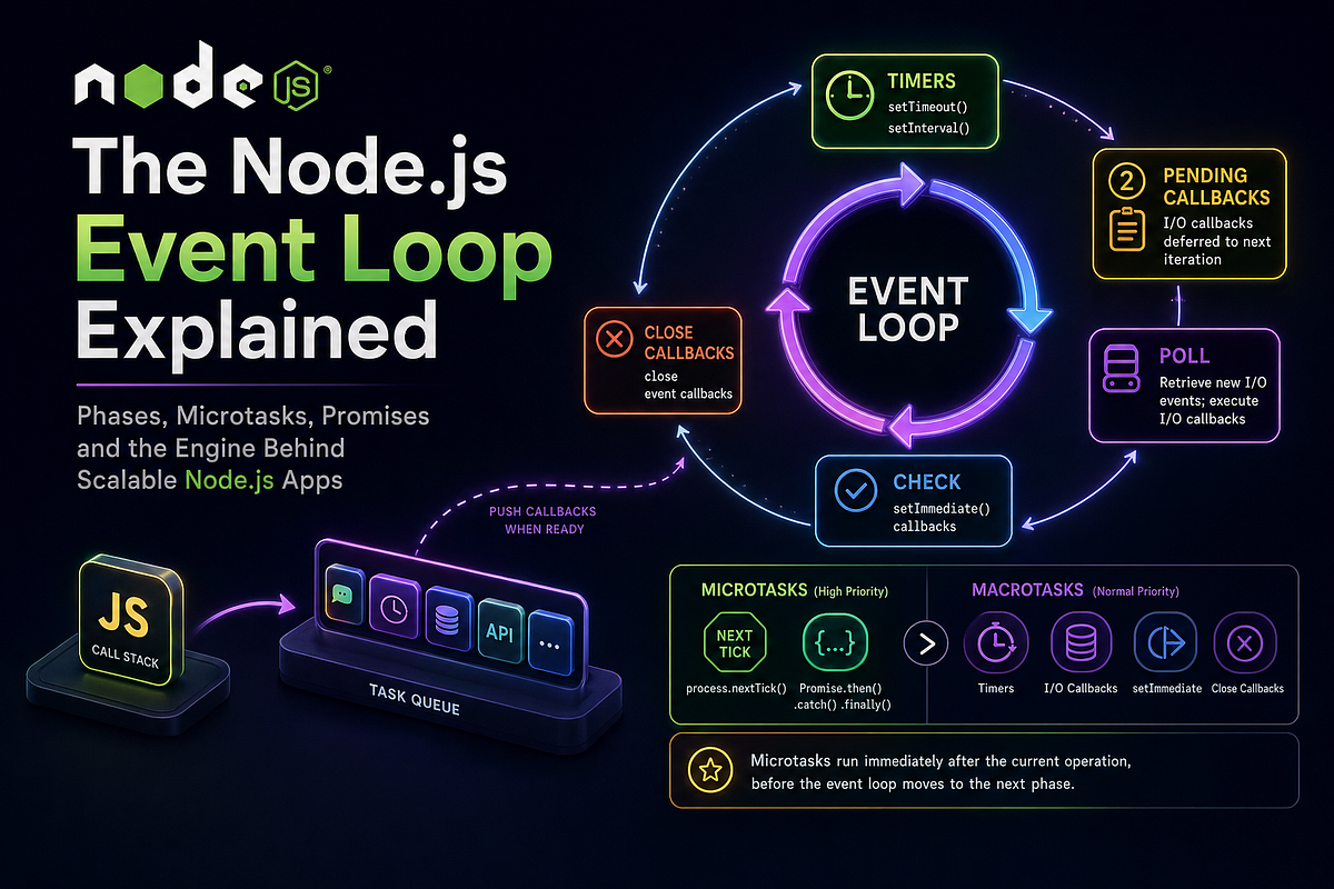 The Node.js Event Loop Explained. Single Thread Limitation and Why It ...