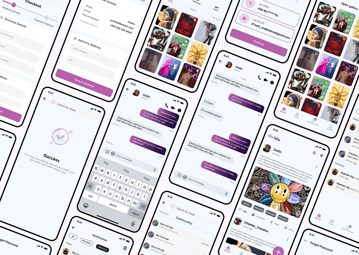 UI/UX Case Study — Designing mobile app for artist to share their ...