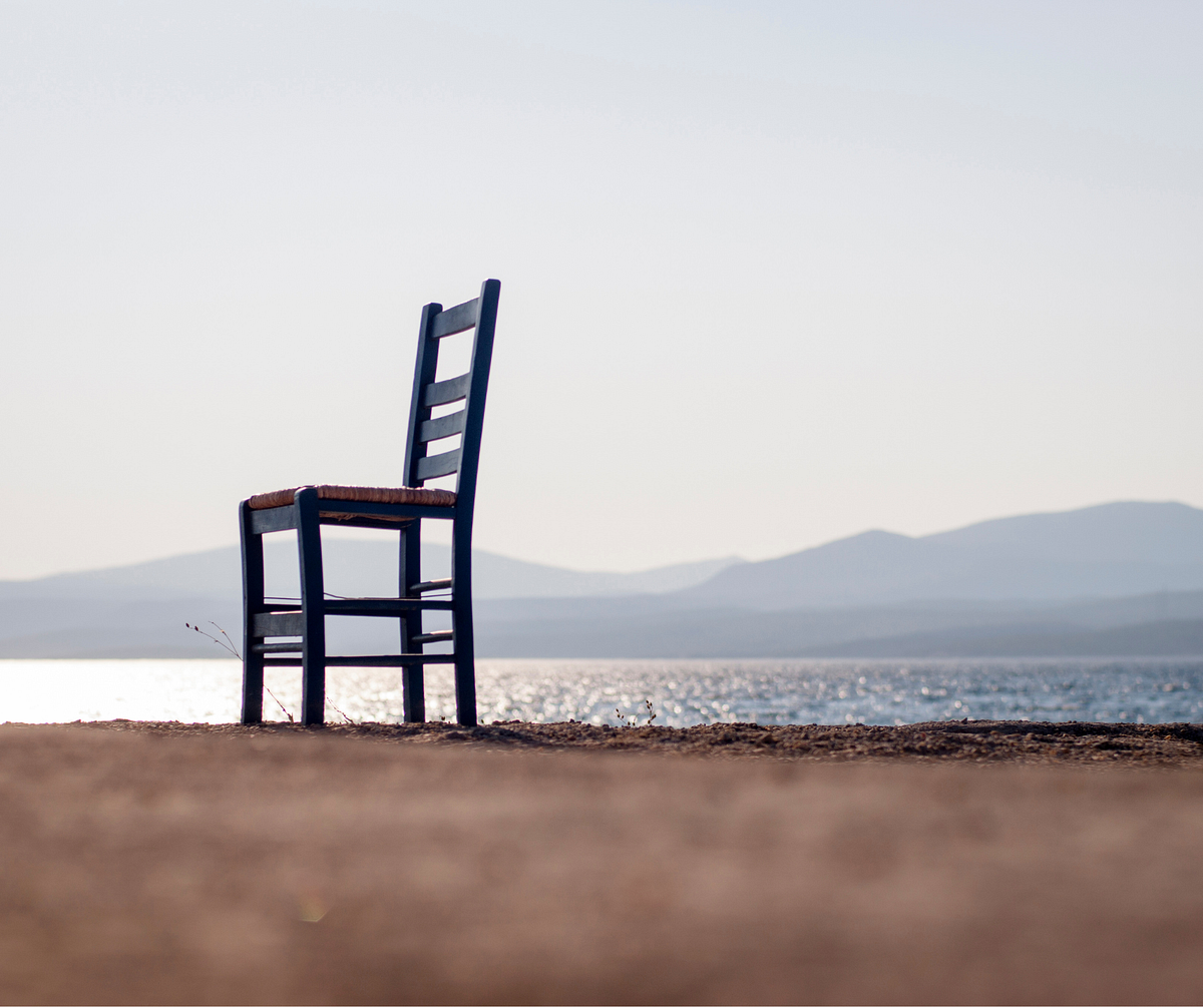 An Empty Chair Gratitude in Grief by Lisa Schmidt Huber / Life Lines