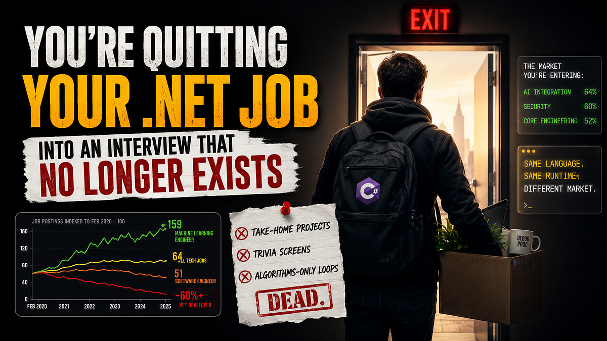 You’re Quitting Your .NET Job Into an Interview That No Longer Exists