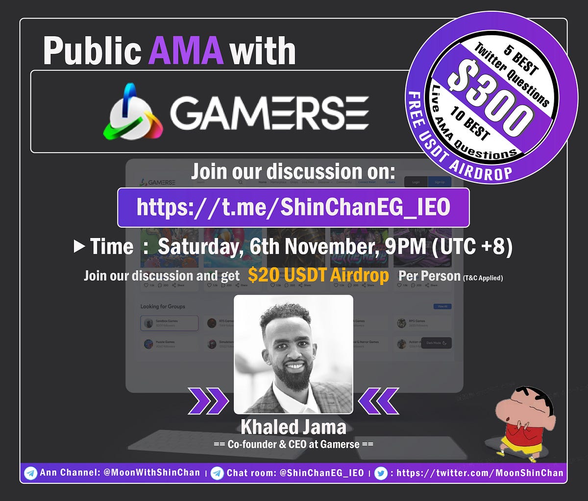 Gamerse AMA Summary Recap with Shin Chan Community | by Shinchanieoalerts |  Medium