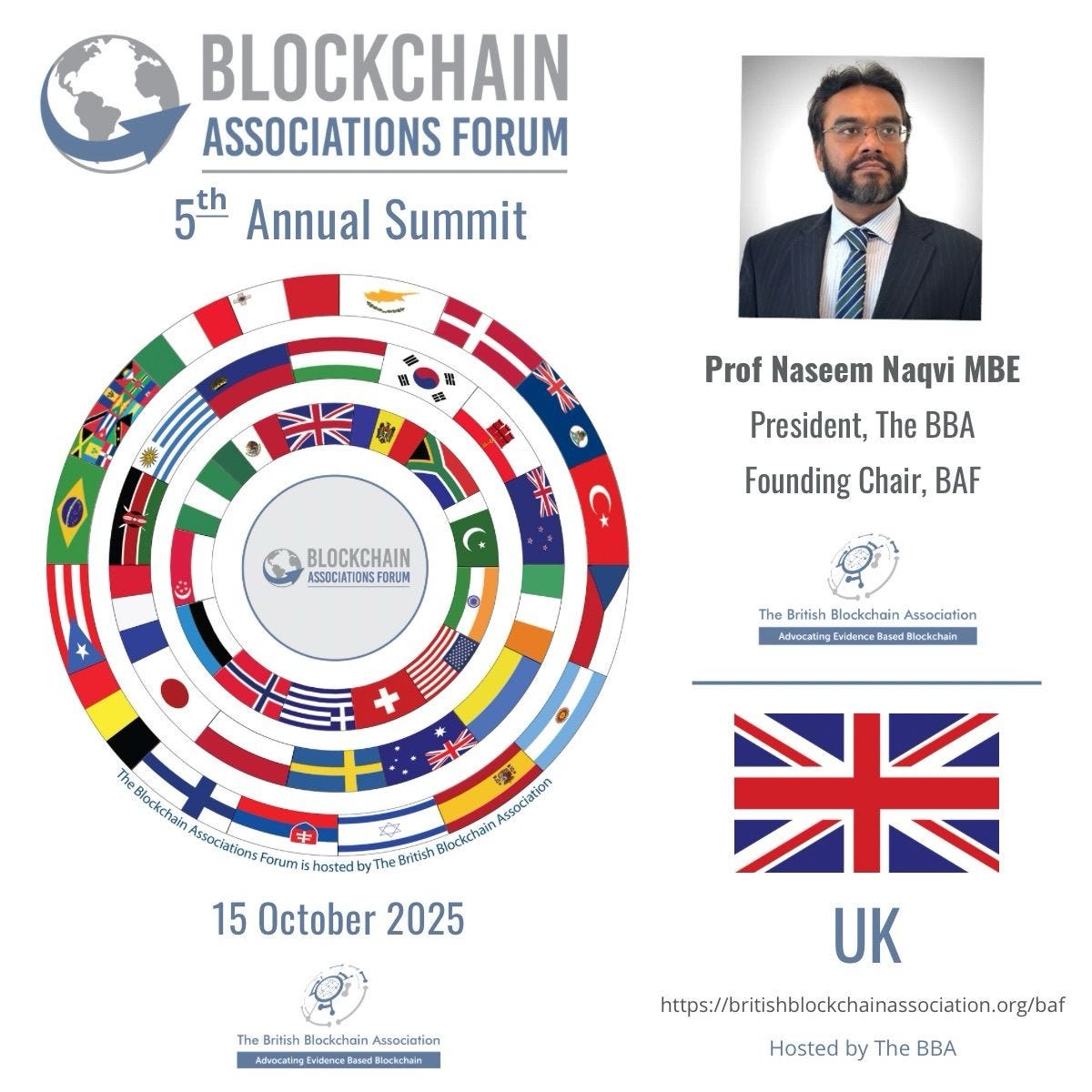 UK to Host 51 Nations at Blockchain Associations Forum’s 5th Annual Summit