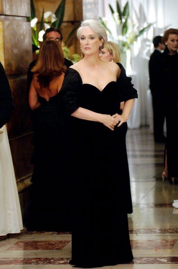 devil wears prada dresses The Inspo For Anne Hathaway's 'Devil 2' Looks? Supernova Joy tie belt that cinches the waist The Devil Wears Prada.. Hey,