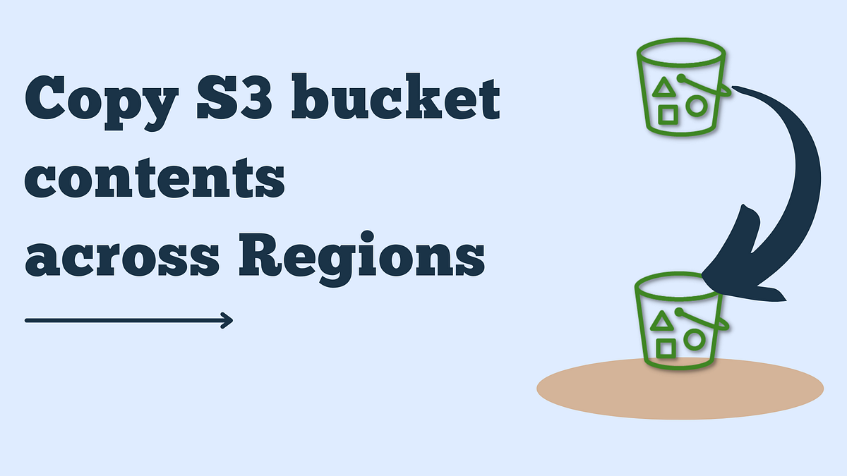 Copy S3 bucket contents across region by Amit Tidke Medium