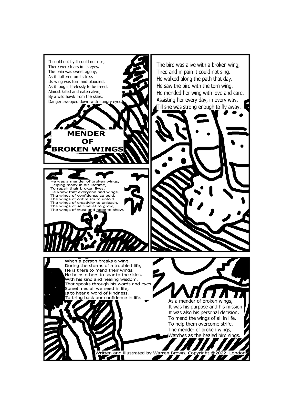 I Converted my Poem into a Comic. Mender of Broken Wings is my first ...