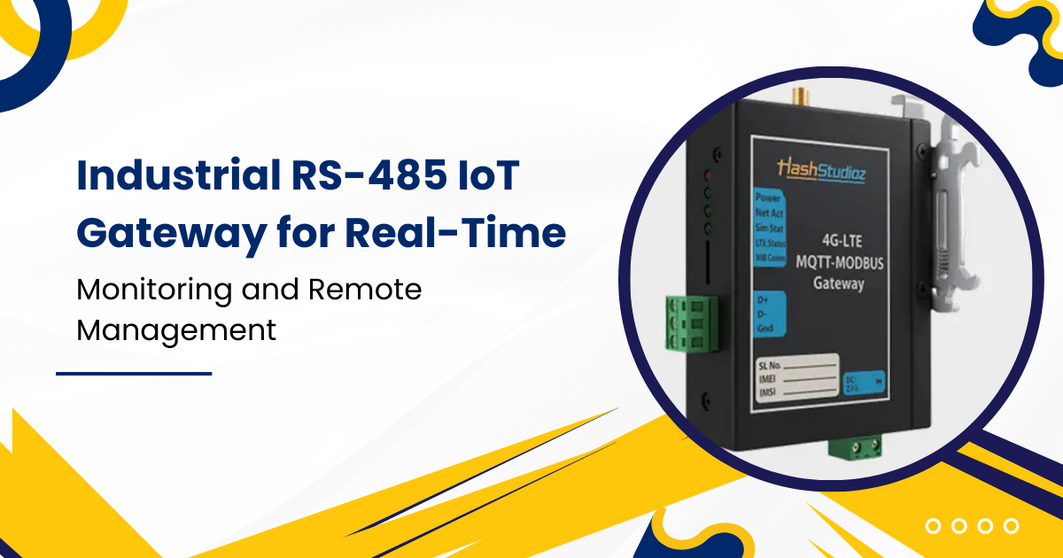 Industrial RS-485 IoT Gateway for Real-Time Monitoring and Remote Management