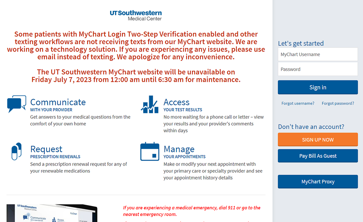 UT Southwestern MyChart Login Simplifying Your Healthcare Management