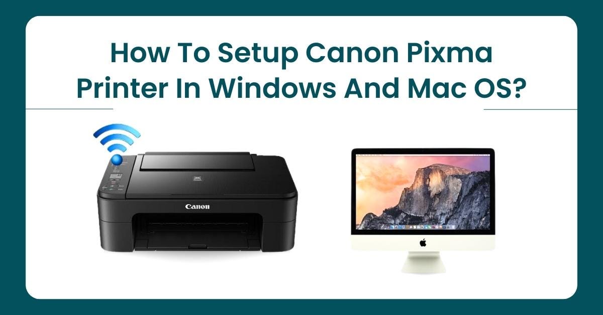 Setup Canon Pixma Printer Using WPS Connection - Printertales - Medium