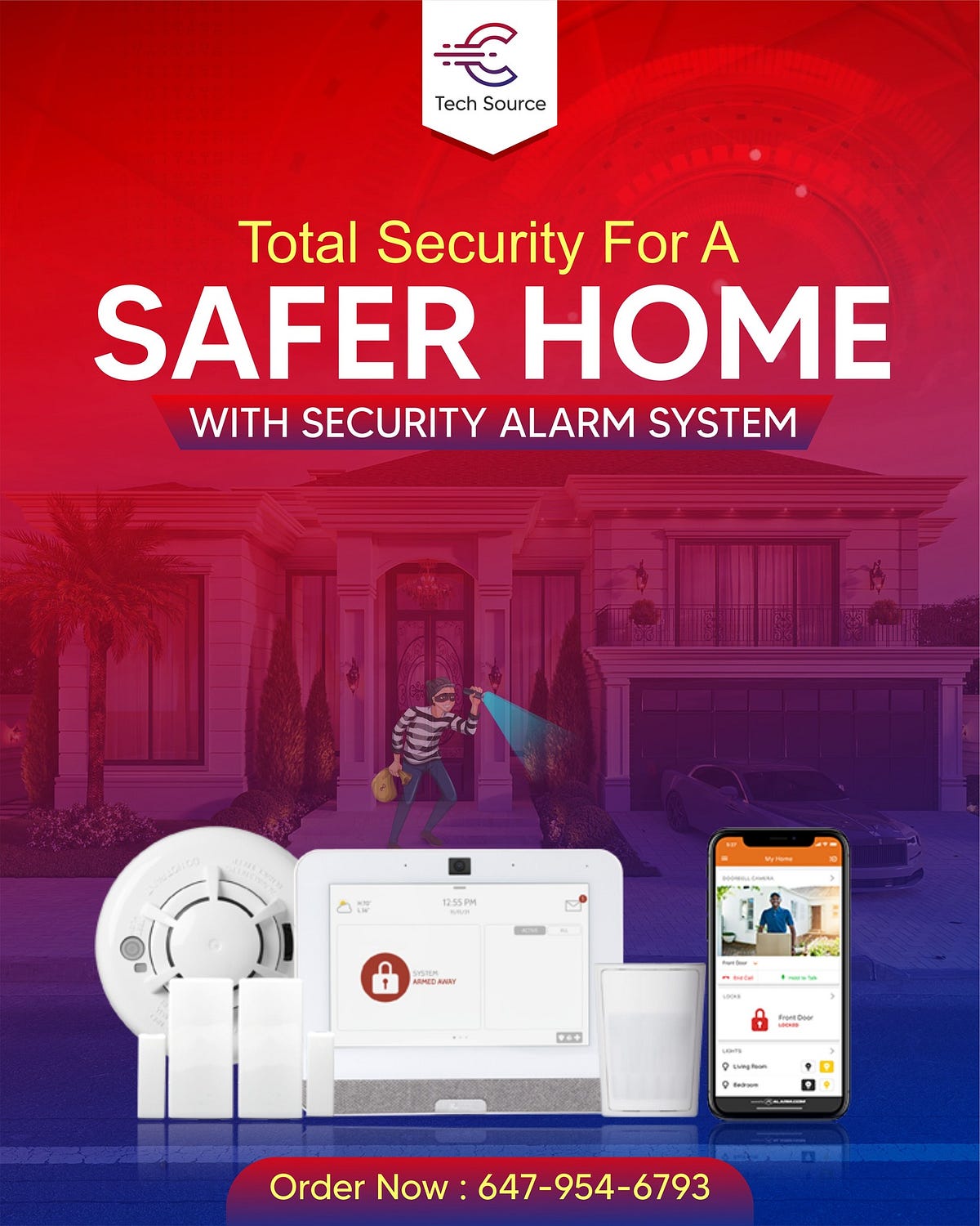 Home CCTV Camera Alarm System in Calgary CCTV Cameras CTech Source