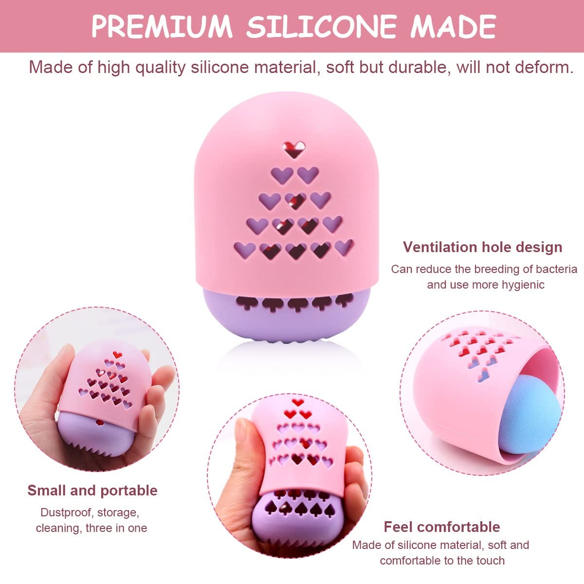 MAYCREATE® Beauty Blender Sponge Silicone Storage Case,Makeup Sponge Blender  Rack Portable Travel… | by Baby Naaz | Medium