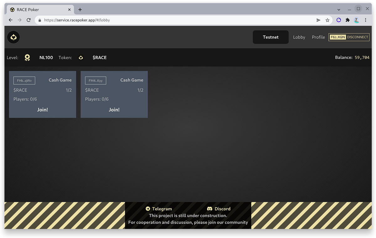 RACE Poker on Testnet. Hello everyone, we are excited to… | by RACE ...
