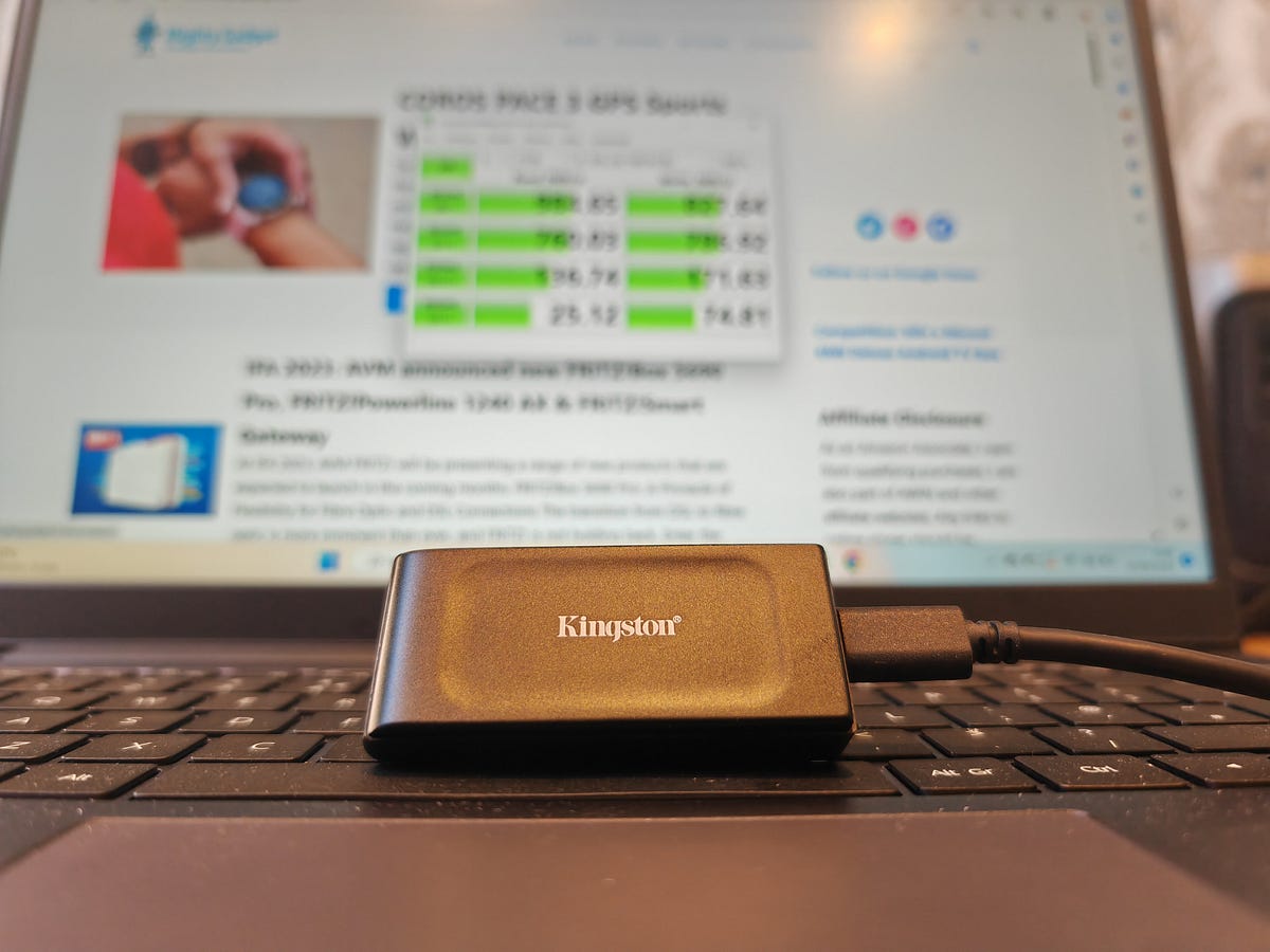 Kingston XS1000 External SSD Review by James Smythe Mighty Gadget