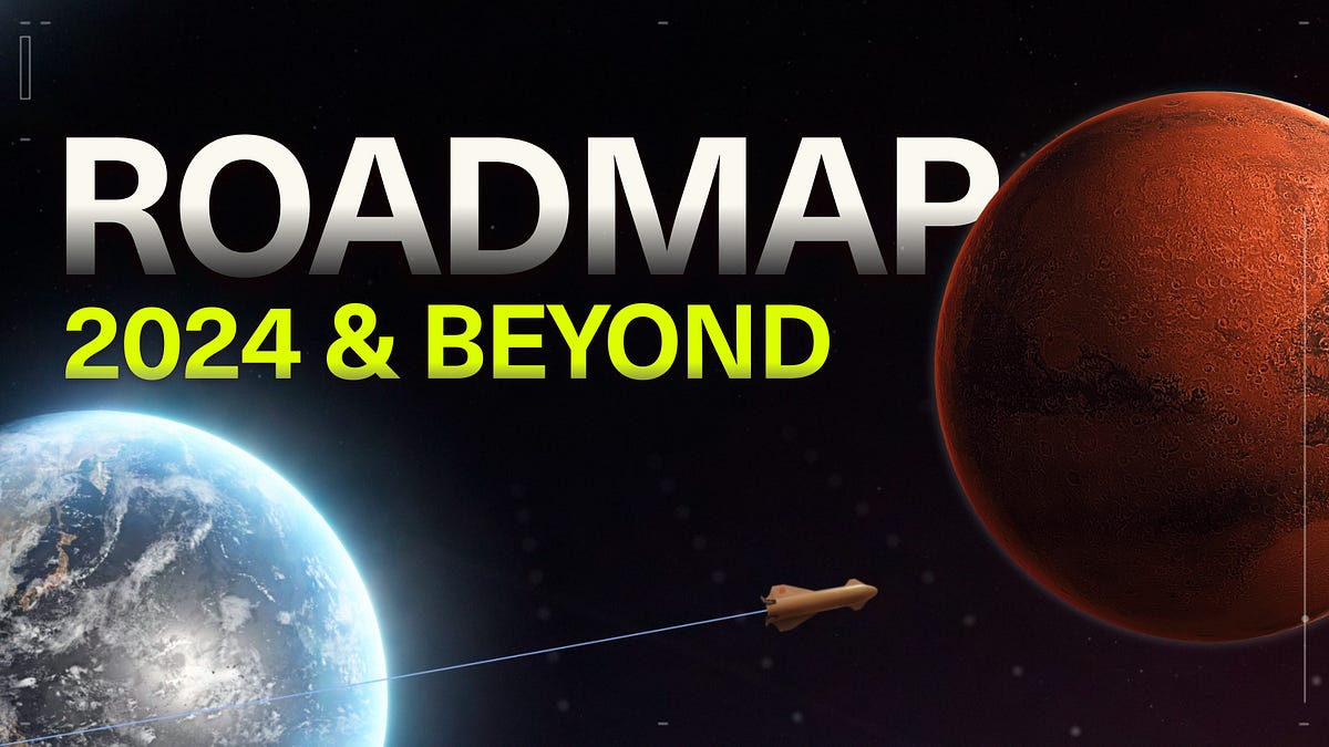 Updated Roadmap 2024 and beyond. 2024 will include some major gameplay