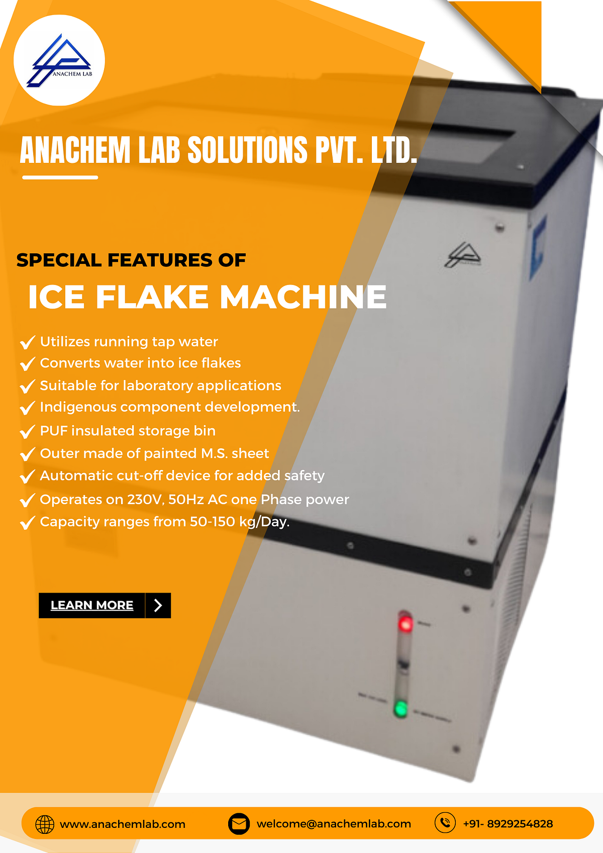 what is an ice flaker machine and how does it work? by Anachem Lab