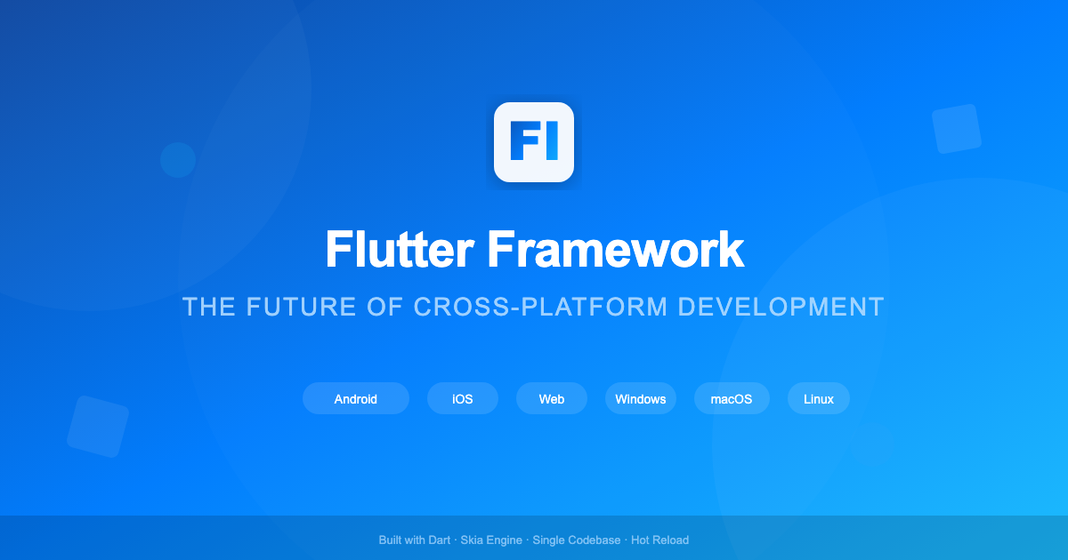 Flutter — An Open Source Google SDK