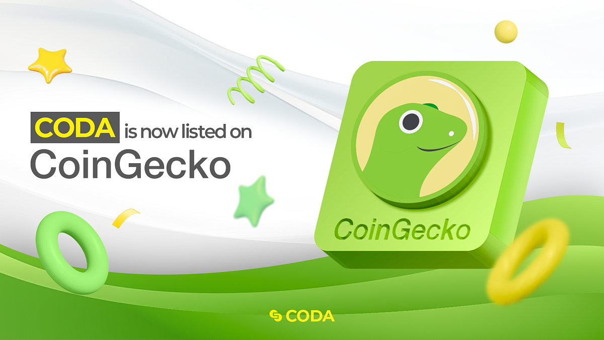 [Listing] CODA is Now Listed on CoinGecko by CODA (Official) CODA