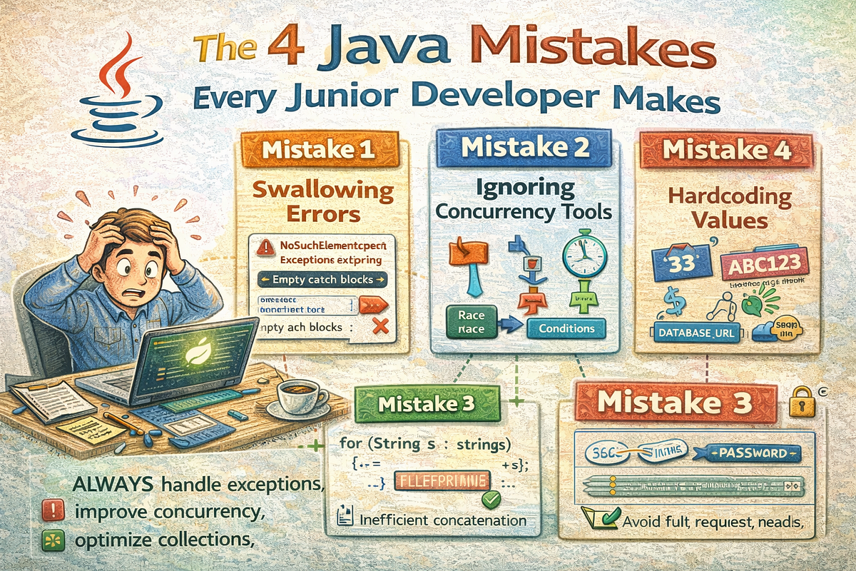 The 4 Java Mistakes Every Junior Developer Makes | by Ahmet Emre ...