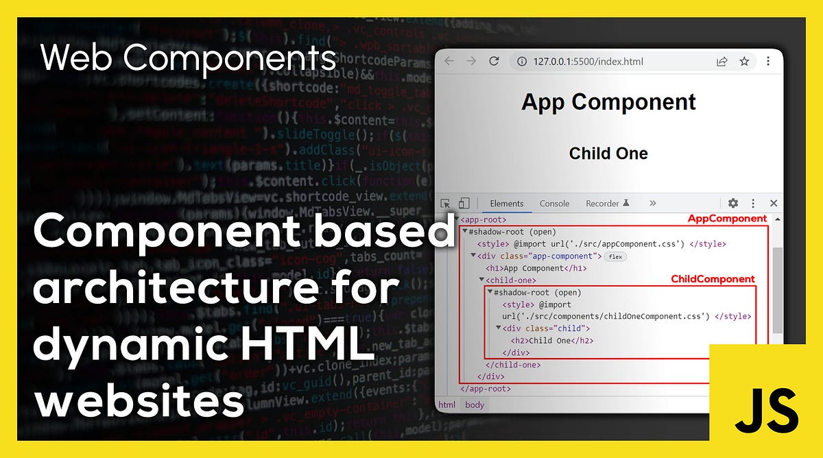 Component-based Architecture for Dynamic HTML Websites | by Savinu ...