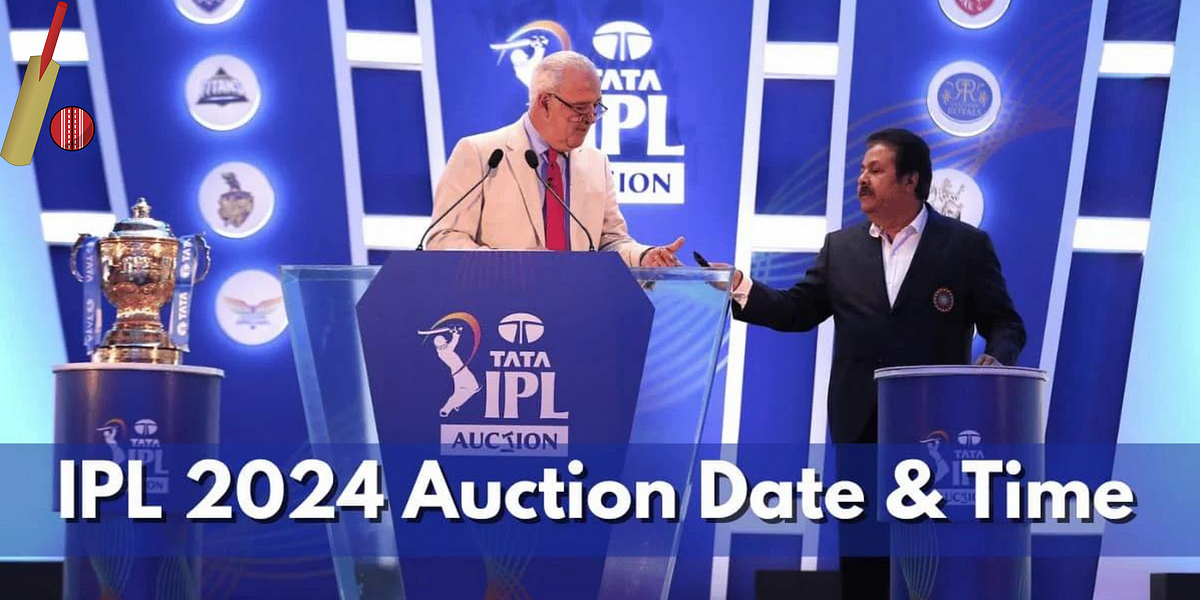 IPL 2024 Auction Date and Time. The IPL (Indian Premier League) 2024