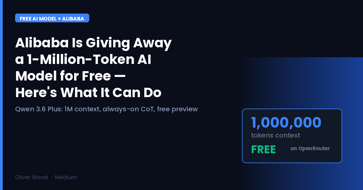 Alibaba Is Giving Away a 1-Million-Token AI Model for Free — Here’s What It Can Actually Do