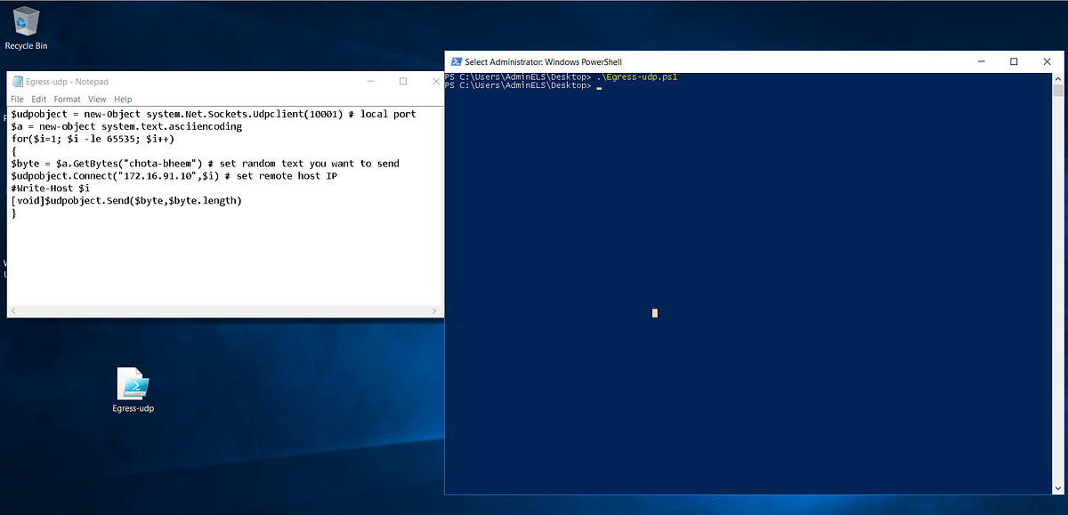 EgressTesting Windows (TCP and UDP) by n00🔑 Medium