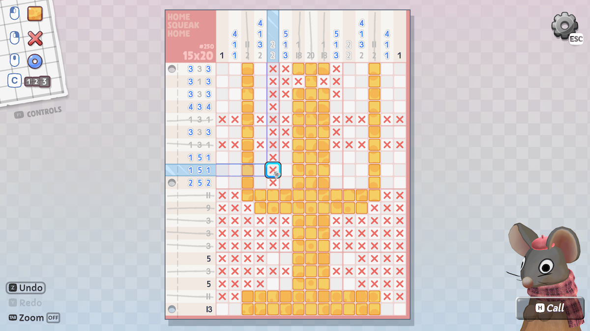 A nearly-completed puzzle reveals the rough shape of a candelabra. (Many of the puzzles do not resemble the final item this closely.)