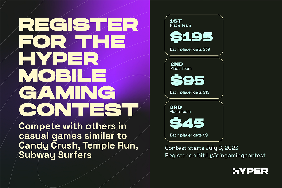 Register For The Hyper Mobile Gaming Contest | by Metaverse Magna | Jun