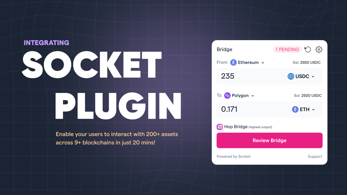 Preview image for Bridge Widget: How to add a Multichain Gateway to bridge right inside your dApp!