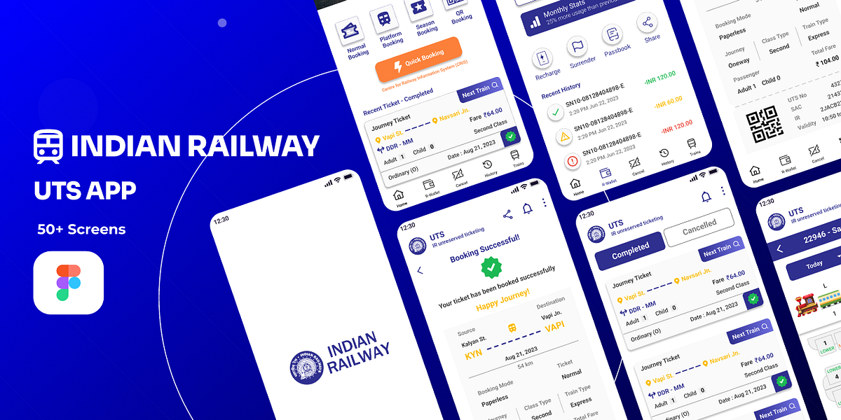 Case Study Redesigning Indian Railway’s UTS mobile app. by