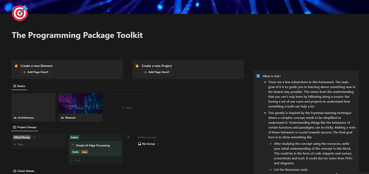 Learning new programming frameworks faster with Notion Templates | by ...
