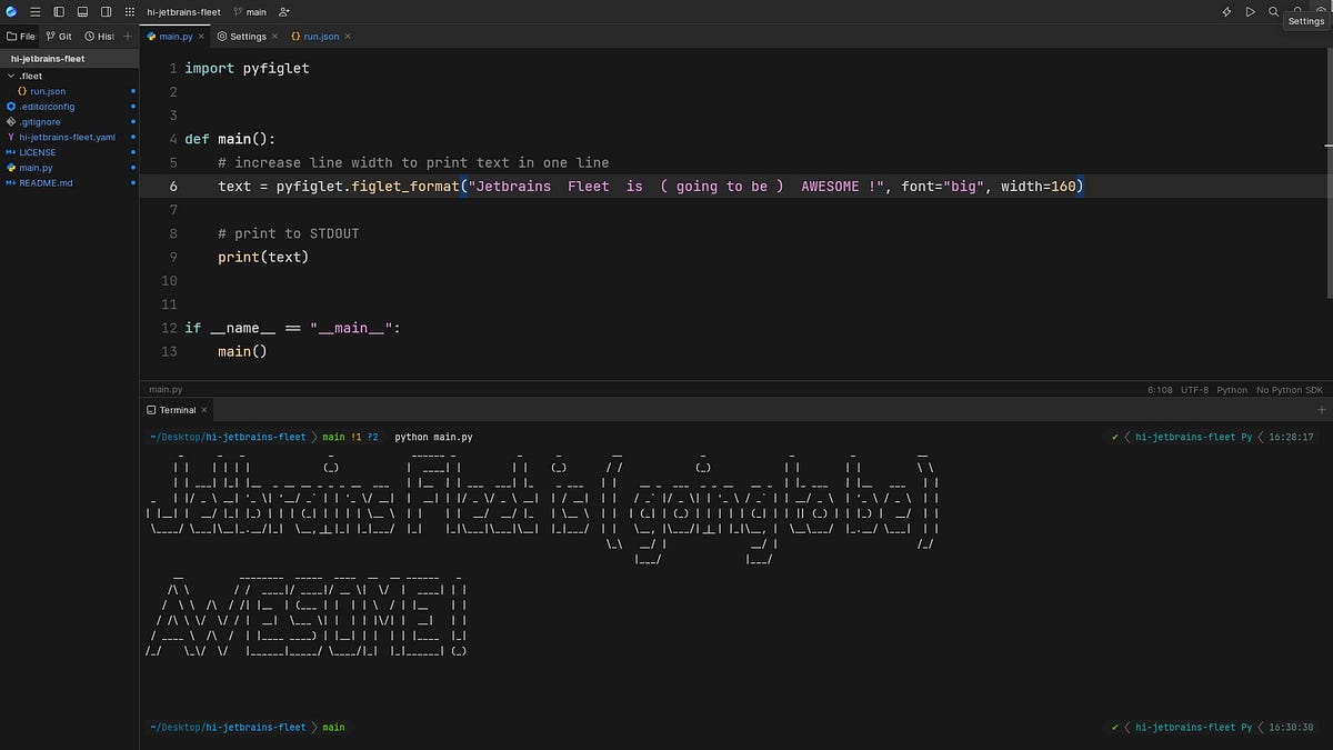 Fleet — A quick look into Python development with JetBrain’s new IDE ...