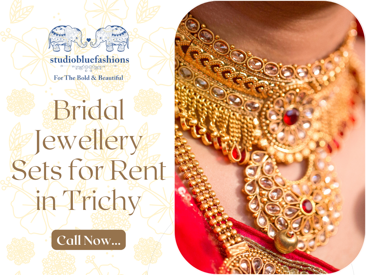 Bridal Jewellery Sets for Rent in Trichy | Studio Blue Fashions