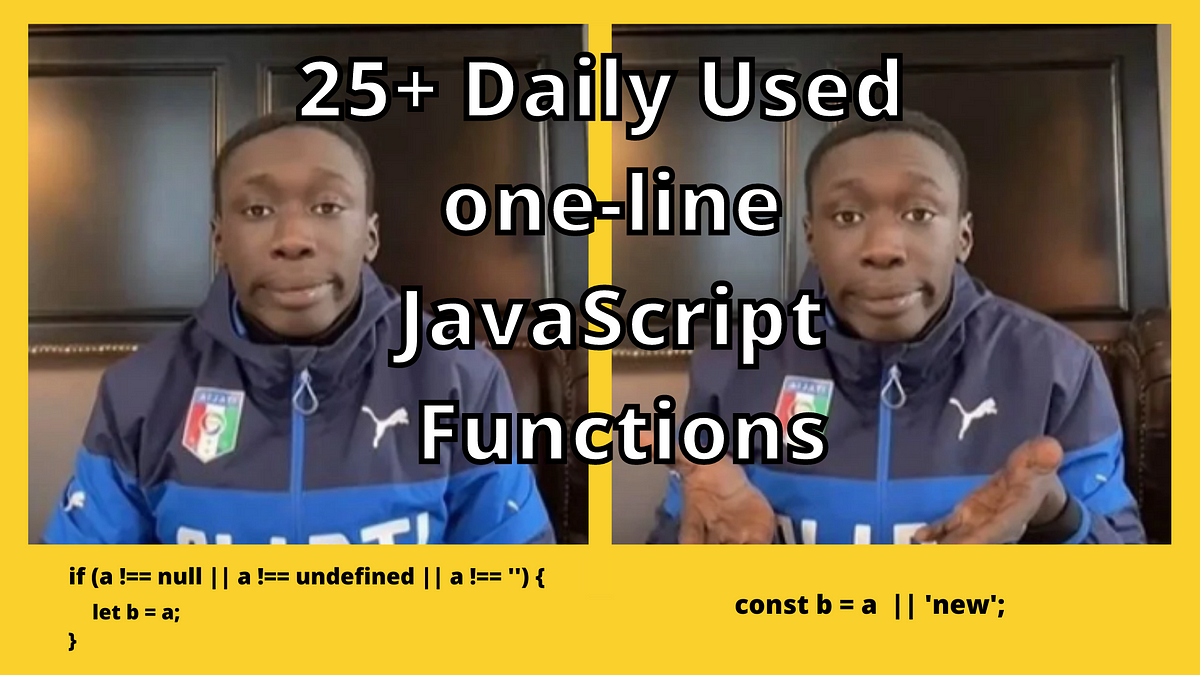 27 Essential One-Line JavaScript Functions Used By Developers Daily ...