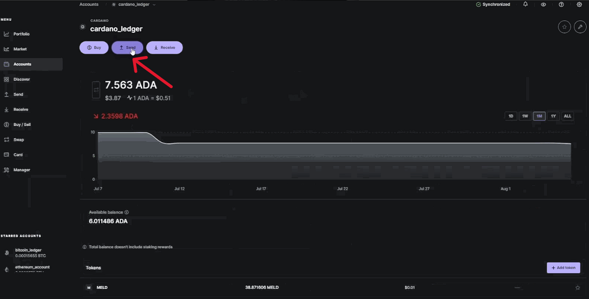 HOW TO SEND A CARDANO (ADA) TRANSACTION WITH LEDGER LIVE by Xavier Bruce Medium