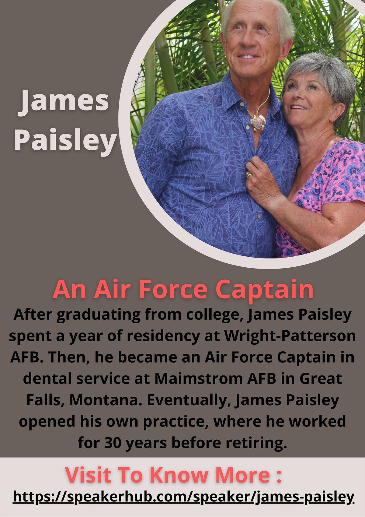 James PaisleyJames Paisley — An Air Force Captain James Paisley Medium