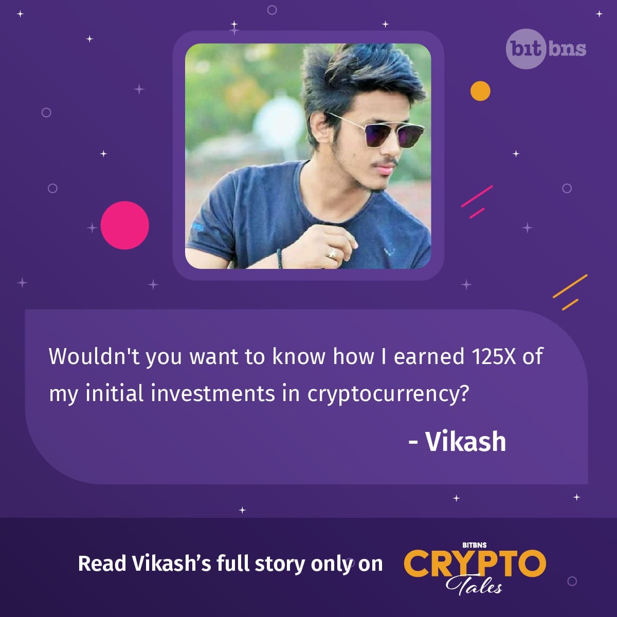 Crypto Tales: Success story of Vikash | by Vaibhav Seth | Bitbns | Medium