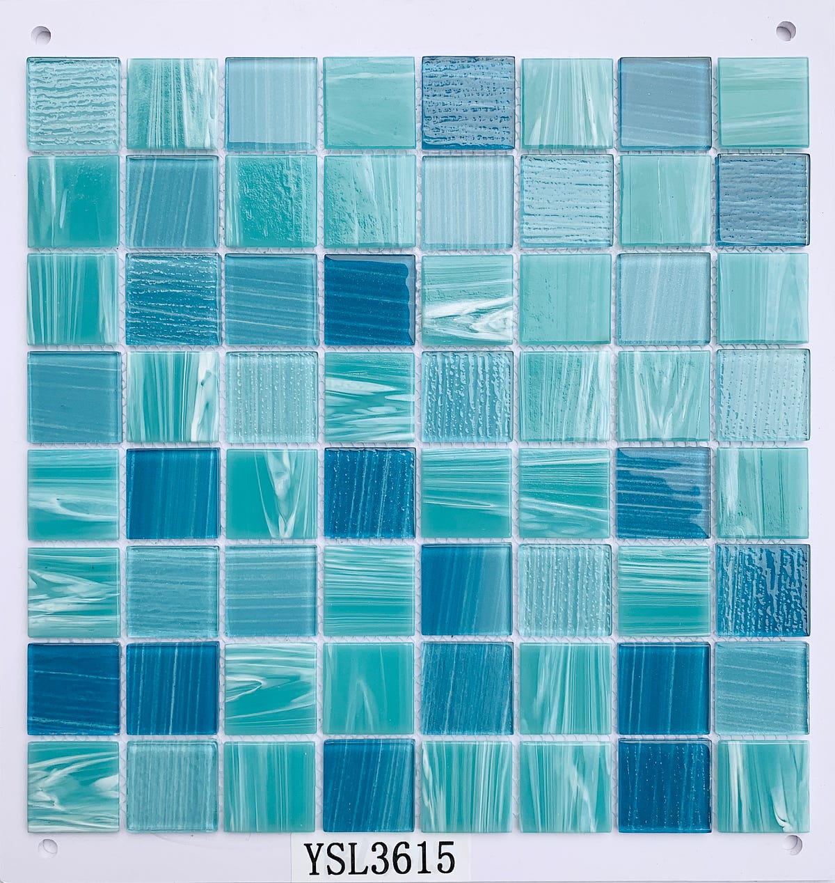 Best Chian Direct supply Blue New Design 4mm Swimming Pool Mosaic Tiles