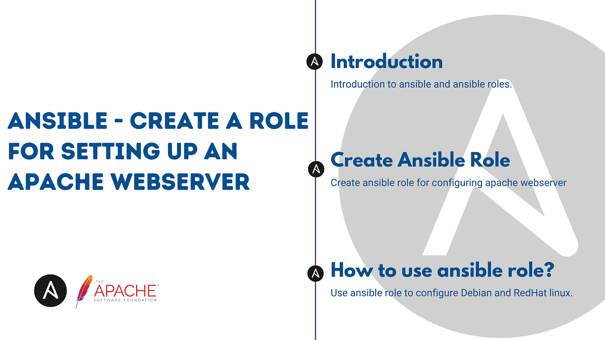 Ansible: Write Ansible role to configure apache webserver | by Shubham ...